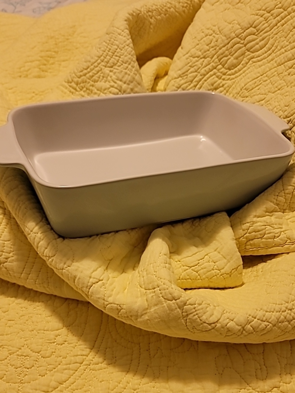 Threshold Light Blue Ceramic Rectangular Baker with Side Handles